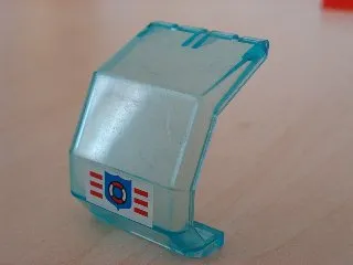 Windscreen 4 x 4 x 4 1/3 Helicopter with Coast Guard Logo Pattern (Sticker) - Set 6342