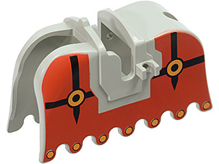 Horse Barding, Ruffled Edge with Fright Knights Pattern