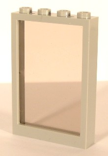 Window 1 x 4 x 5 with Trans-Brown Glass (2493 / 2494)