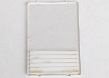 Glass for Window 1 x 4 x 5 with 5 White Stripes Pattern (Sticker) - Sets 1490 / 6380 / 6386 / 6393 / 6398