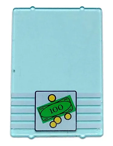 Glass for Window 1 x 4 x 5 with Bank Money 100 Bill and 4 Coins Pattern