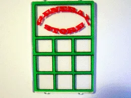Glass for Window 1 x 4 x 5 with General Store Pattern (Sticker) - Set 6765