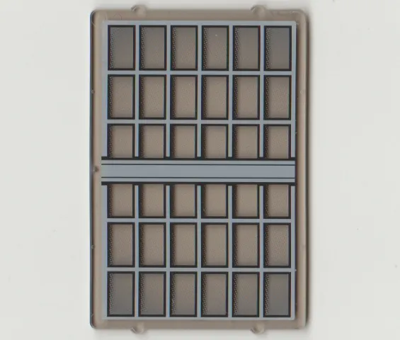 Glass for Window 1 x 4 x 5 with Bars Pattern (Sticker) - Set 4856