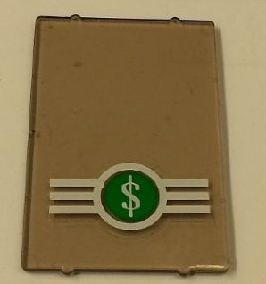 Glass for Window 1 x 4 x 5 with Dollar Sign '$' in Green Circle Pattern (Sticker) - Set 4854