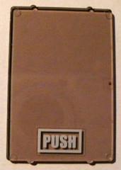 Glass for Window 1 x 4 x 5 with 'PUSH' Pattern (Sticker) - Set 4513