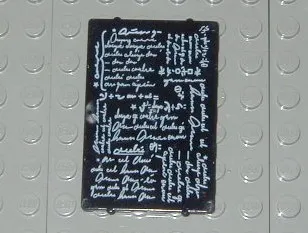 Glass for Window 1 x 4 x 5 with Classroom Blackboard with White Writing Pattern