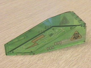 Windscreen 10 x 4 x 2 1/3 Canopy with Insectoids Silver / Copper Circuitry Pattern