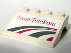 Vehicle, Mudguard 3 x 4 Slope with Team Telekom Pattern (Sticker) - Set 1199