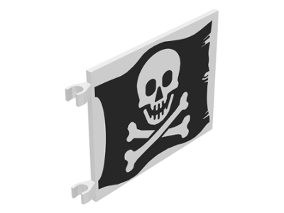 Flag 6 x 5 with Skull and Crossbones (Jolly Roger) Pattern on Both Sides (Printed)