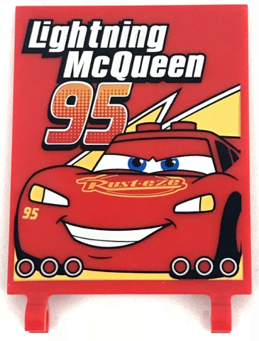 Flag 6 x 5 with 'Lightning McQueen 95' and Truck Taillights Pattern