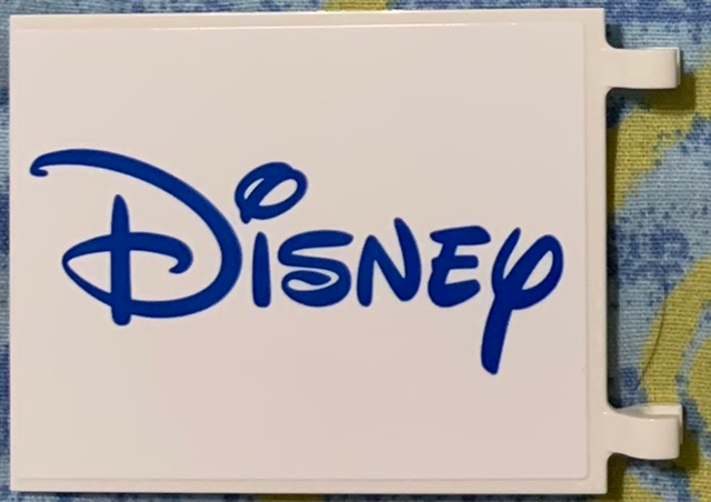 Flag 6 x 5 with Blue Disney Logo Pattern on Both Sides (Stickers) - Set 71044