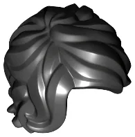 Minifigure, Hair Mid-Length Tousled with Side Part