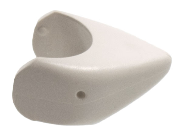 Shark Head with Pointed Nose and Debossed Eyes