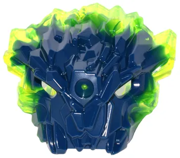 Bionicle Mask of Corruption with Marbled Trans-Neon Green Pattern