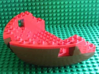 Boat, Hull Large Bow 12 x 16 x 5 1/3 with Red Top (2556 / 2557)