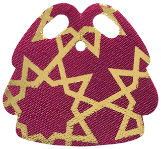 Mini Doll, Skirt Cloth Friends with Gold Stars Pattern