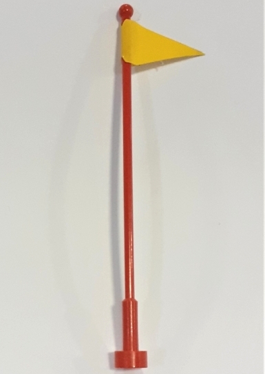 Antenna Whip 8H with Triangular Yellow Flag Pattern (Sticker) - Set 6648-1