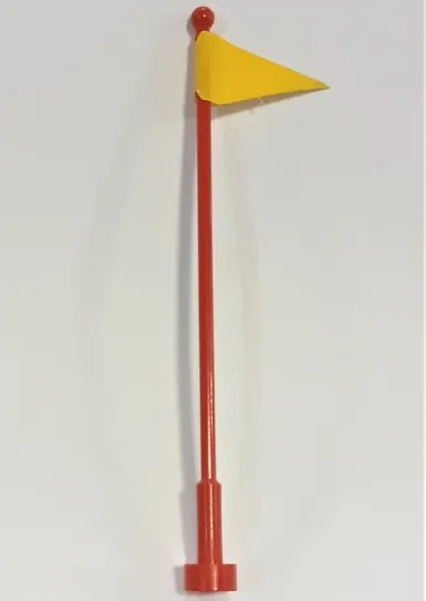 Antenna Whip 8H with Triangular Yellow Flag Pattern (Sticker) - Set 6648-1