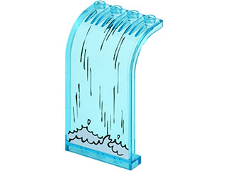 Panel 3 x 4 x 6 Curved Top with Waterfall Pattern (Sticker) - Set 7627