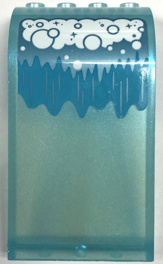 Panel 3 x 4 x 6 Curved Top with Foaming Waterfall Pattern (Sticker) - Set 43184