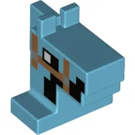 Creature Head Pixelated Horse with Straps and Side of Face Pattern (Minecraft Horse)