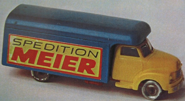 HO Scale, Bedford Moving Van with 'SPEDITION MEIER' Pattern