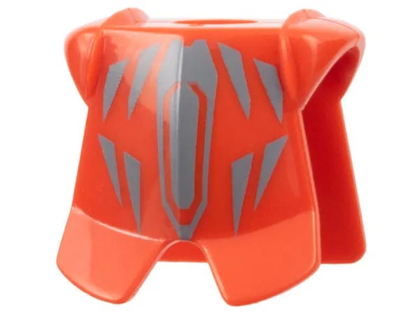 Minifigure Armor Breastplate with Leg Protection with Santis Geometric Pattern