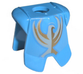 Minifigure Armor Breastplate with Leg Protection with Jayko Gold Hawk Pattern