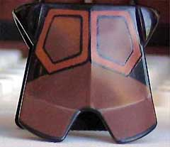 Minifigure Armor Breastplate with Leg Protection with Avatar Firebender Pattern