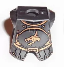 Minifigure Armor Breastplate with Leg Protection with Kingdoms Dragon Head and Belt Pattern