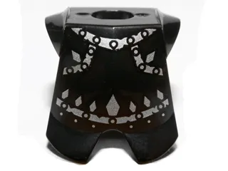 Minifigure Armor Breastplate with Leg Protection with Evil Knight Silver Diamond Pattern
