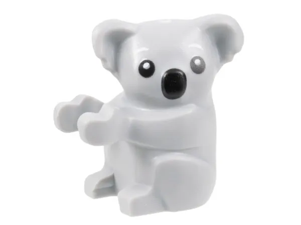 Koala with Black Eyes and Nose Pattern