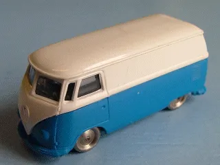 HO Scale, VW Van with Blue Base
