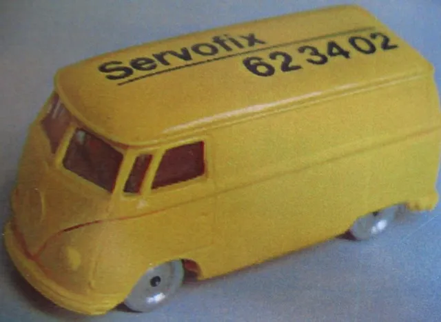 HO Scale, VW Van with Yellow Base and SERVOFIX 623402 Pattern