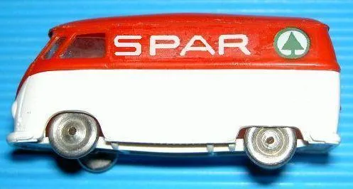 HO Scale, VW Van with White Base and White 'SPAR' Pattern