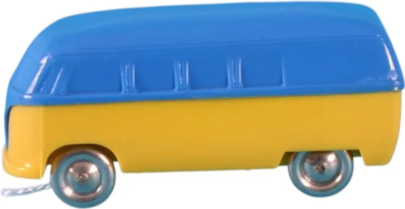 HO Scale, VW Window Van with Yellow Base - Completely Colored Top