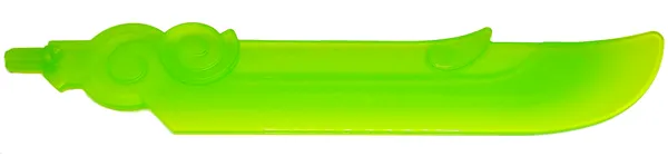 Large Figure Weapon, Blade Rounded Swirls and Spike with Axle