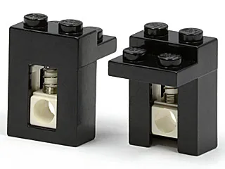 Brick, Modified 1 x 2 x 2 1/3 with Spring Unit (Shock Absorber)