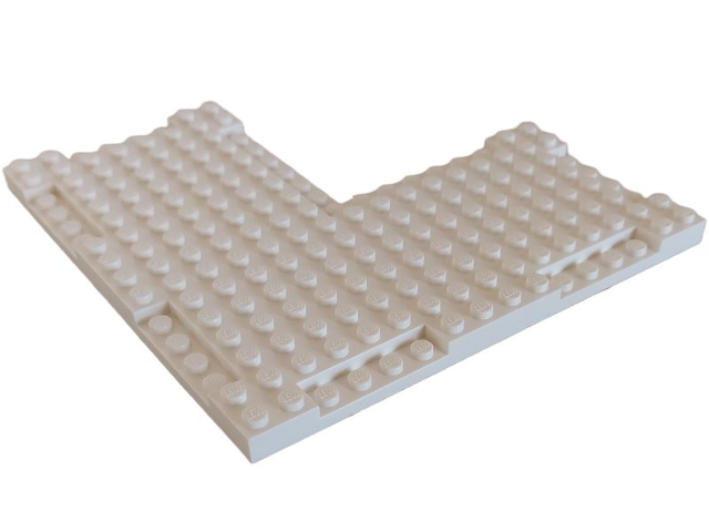 Brick, Modified Corner 16 x 16 x 2/3 with 7 x 7 Inside Corner and 1 x 4 Side Indentations