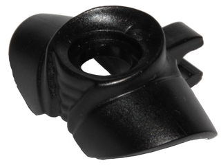 Minifigure Armor Shoulder Pads Rounded with Neck Protection Ribbed and Clip on Back