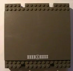 Baseplate, Raised Platform 16 x 16 x 2 1/3 with Train Tracks and Number 1 in Circle Pattern (Sticker) - Set 4513