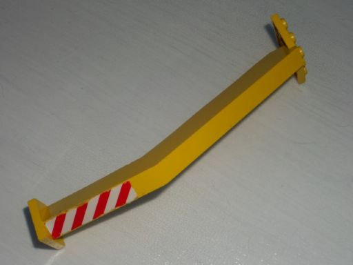 Support Crane Stand Single with Red and White Danger Stripes Pattern (Sticker) - Set 6541 (Undetermined Type)