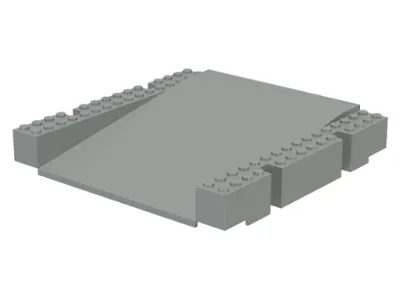 Baseplate, Raised Platform 16 x 16 x 2 1/3 Ramp