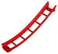 Train, Track Roller Coaster Ramp Large Lower Part, 6 Bricks Elevation