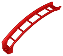 Train, Track Roller Coaster Ramp Large Upper Part, 6 Bricks Elevation