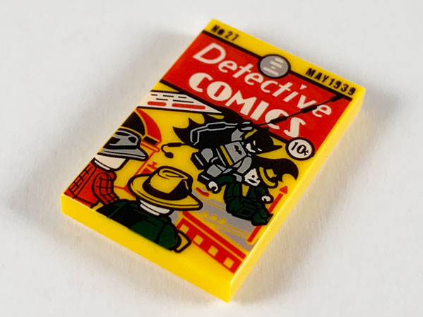 Tile 2 x 3 with 'Detective COMICS' Pattern
