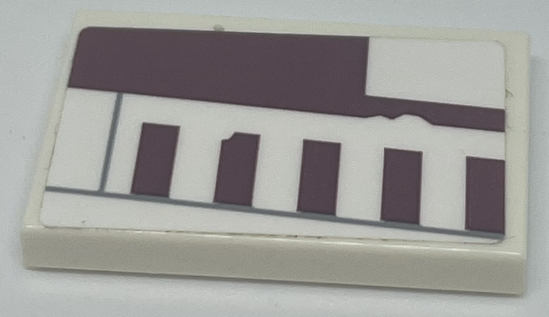 Tile 2 x 3 with X-wing Red Five (Luke Skywalker) Signs Pattern Model Left Side (Sticker) - Set 75218