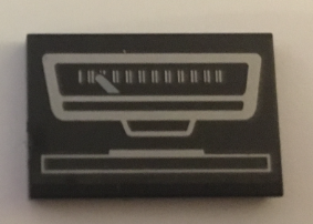 Tile 2 x 3 with Speedometer Pattern (Sticker) - Set 10274