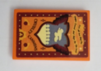 Tile 2 x 3 with Poster 'CHUDLEY CANNONS' Pattern (Sticker) - Set 75980