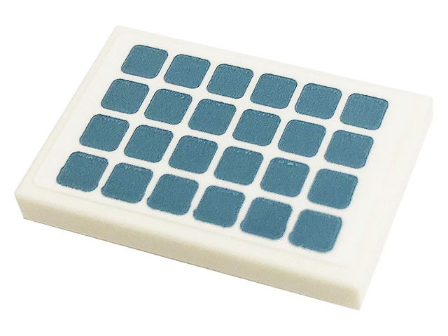 Tile 2 x 3 with Solar Panel with Metallic Light Blue Squares Pattern (Sticker) - Set 41443